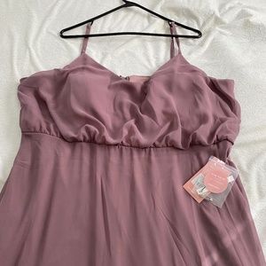 Birdie Grey NWT Plus Size Bridesmaid Dress “Gwennie” in Dark Mauve